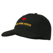 Welcome Home Embroidered Cotton Twill Cap