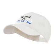 Whale Tail Outline Embroidered Cap