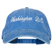 Washington D.C. Embroidered Washed Cotton Twill Cap