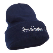 Washington DC Embroidered Long Beanie