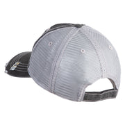 U.S. Army 36th Infantry Division Embroidered Low Profile Special Cotton Mesh Cap - Black OSFM