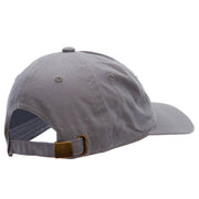 Wild Horses Embroidered Unstructured Cotton Twill Washed Cap