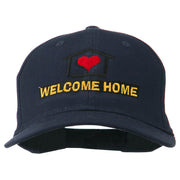 Welcome Home Embroidered Cotton Twill Cap