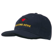 Welcome Home Embroidered Cotton Twill Cap