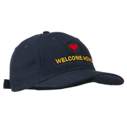 Welcome Home Embroidered Cotton Twill Cap