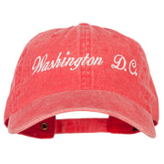 Washington D.C. Embroidered Washed Cotton Twill Cap