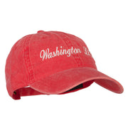 Washington D.C. Embroidered Washed Cotton Twill Cap