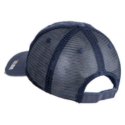 U.S. Army 36th Infantry Division Embroidered Low Profile Special Cotton Mesh Cap - Navy OSFM