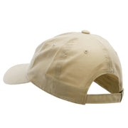 Wild Horses Embroidered Unstructured Cotton Twill Washed Cap