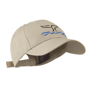 Whale Tail Outline Embroidered Cap