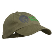 Halloween Monster Hunting Embroidered Washed Cap