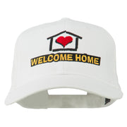 Welcome Home Embroidered Cotton Twill Cap