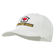 Welcome Home Embroidered Cotton Twill Cap