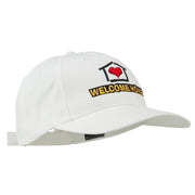 Welcome Home Embroidered Cotton Twill Cap