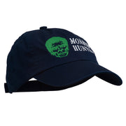 Halloween Monster Hunting Embroidered Washed Cap