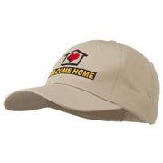 Welcome Home Embroidered Cotton Twill Cap