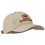 Welcome Home Embroidered Cotton Twill Cap