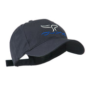 Whale Tail Outline Embroidered Cap