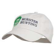 Halloween Monster Hunting Embroidered Washed Cap