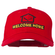 Welcome Home Embroidered Cotton Twill Cap