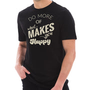 Do What Makes You Happy Phrase Graphic Design Short Sleeve T-Shirt