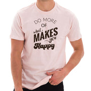 Do What Makes You Happy Phrase Graphic Design Short Sleeve T-Shirt