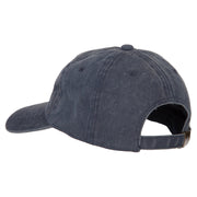 Taiwan Flag Map Embroidered Washed Cotton Twill Cap