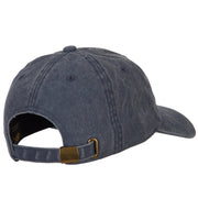 Taiwan Flag Map Embroidered Washed Cotton Twill Cap