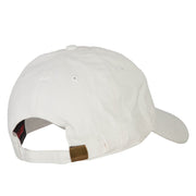 Taiwan Flag Map Embroidered Washed Cotton Twill Cap