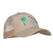 Hawaii Aloha State Embroidered Trucker Cap