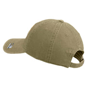 U.S. Army 37th Infantry Brigade Combat Team Embroidered Washed Solid Pigment Dyed Cotton Twill Brass Buckle Cap - Khaki OSFM