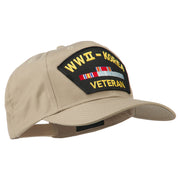 WWII Korean Veteran Patched Cotton Twill Cap