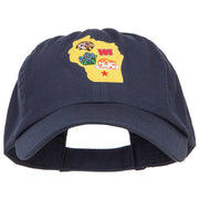 USA State Wisconsin Patched Low Profile Cap