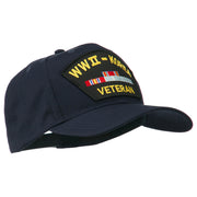 WWII Korean Veteran Patched Cotton Twill Cap