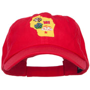 USA State Wisconsin Patched Low Profile Cap