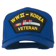 WWII Korean Veteran Patched Cotton Twill Cap