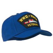 WWII Korean Veteran Patched Cotton Twill Cap