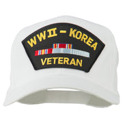 WWII Korean Veteran Patched Cotton Twill Cap