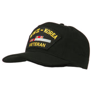 WWII Korean Veteran Patched Cotton Twill Cap