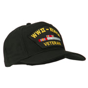 WWII Korean Veteran Patched Cotton Twill Cap