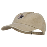 Pomeranian Embroidered Washed Cotton Twill Cap