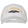 US Submarine Logo Embroidered Solid Cotton Mesh Pro Cap