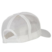 US Submarine Logo Embroidered Solid Cotton Mesh Pro Cap