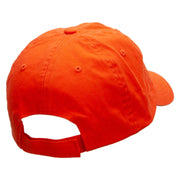 Finish Line Embroidered Low Profile Dyed Cotton Twill Cap - Orange OSFM