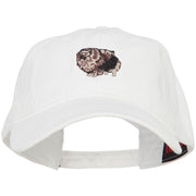 Pomeranian Embroidered Washed Cotton Twill Cap