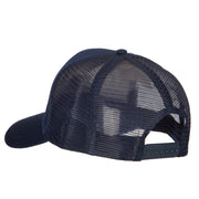 US Submarine Logo Embroidered Solid Cotton Mesh Pro Cap