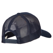 US Submarine Logo Embroidered Solid Cotton Mesh Pro Cap