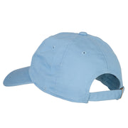 New Jersey Violet with Map Embroidered Unstructured Washed Cap