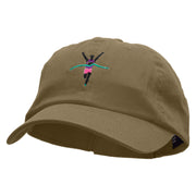 Finish Line Embroidered Low Profile Dyed Cotton Twill Cap - Khaki OSFM