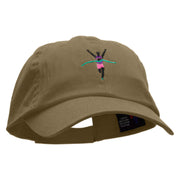 Finish Line Embroidered Low Profile Dyed Cotton Twill Cap - Khaki OSFM